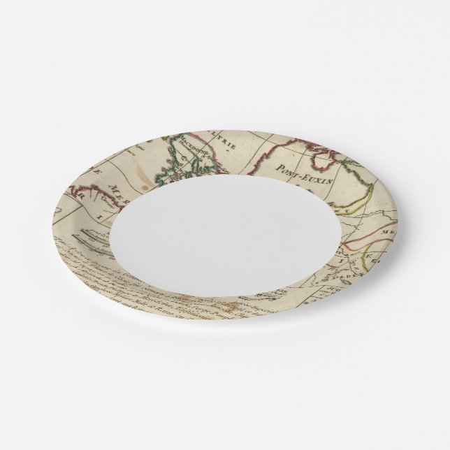 Plato De Papel Regiones, lugares del Nuevo Testamento (Angular)