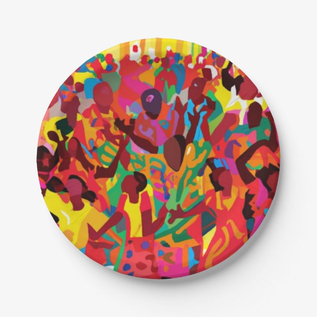 Plato De Papel Regocijarse Y Sentir El Espíritu Santo (Anverso)