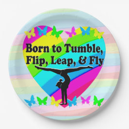 PLATO DE PAPEL REINA GIMNASTICA DE VUELO ALTO