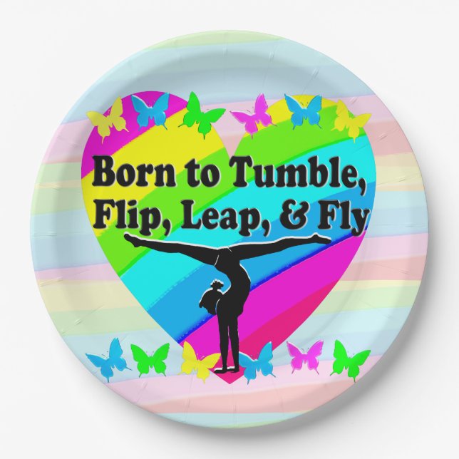 PLATO DE PAPEL REINA GIMNASTICA DE VUELO ALTO (Anverso)