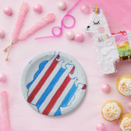 Plato De Papel Reina Isabel II Jubileo Platinum Inglaterra Reino