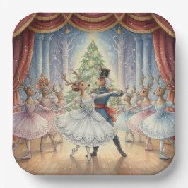 Plato De Papel Reindeer Nutcracker Ballet, Paper Plates