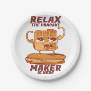 Plato De Papel Relájate, El Creador De Pancake Está Aquí. 