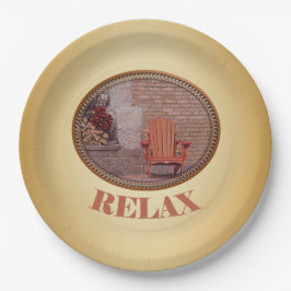 Plato De Papel Relájate - Placa de papel