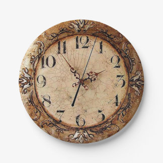 Plato De Papel Reloj antiguo