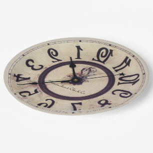Plato De Papel Reloj curioso 1