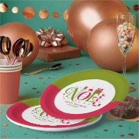 Renuncia a la tipografía de color y diversión noel
