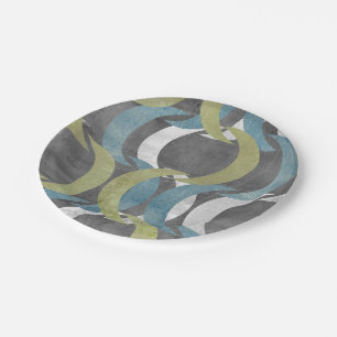 Plato De Papel Repetición geométrica I