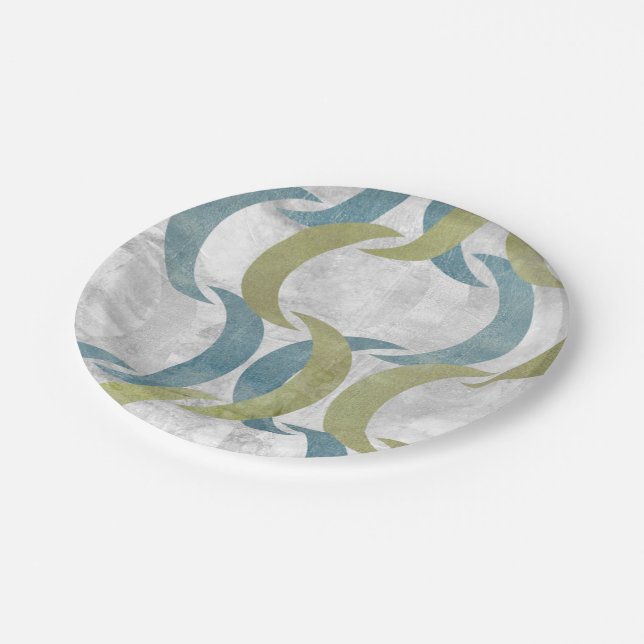 Plato De Papel Repetición geométrica III (Angular)