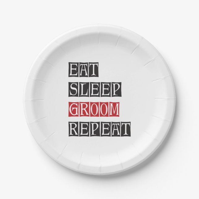 Plato De Papel Repetir el crecimiento del sueño (Anverso)