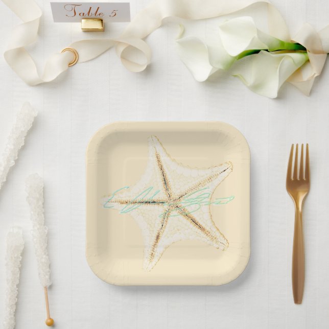 Plato De Papel Repisas de arenisca (Boda)