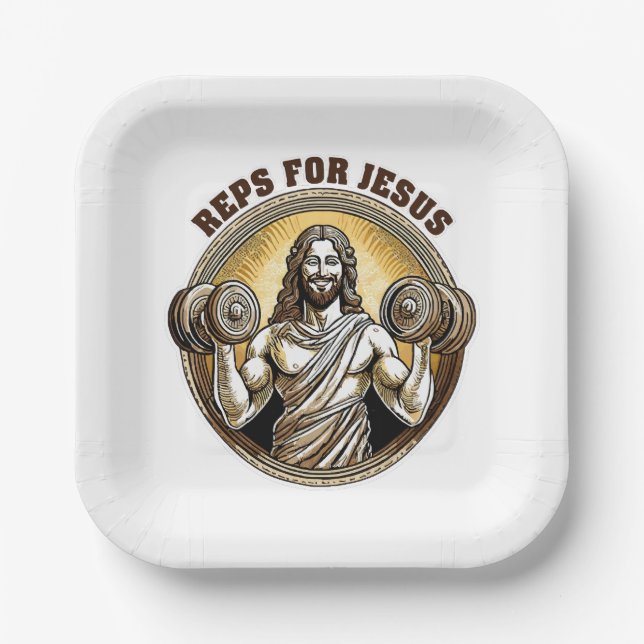 Plato De Papel Representantes para Jesús (Anverso)