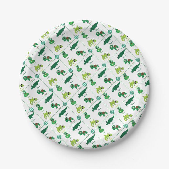 Plato De Papel reptil (Anverso)