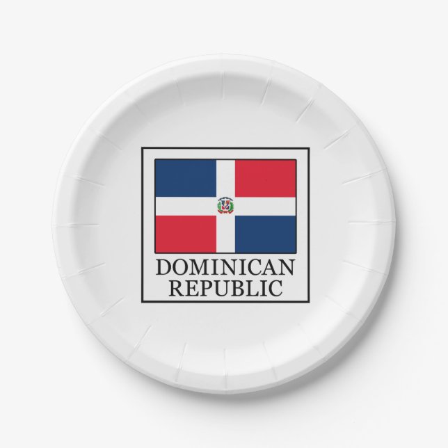 Plato De Papel República Dominicana (Anverso)
