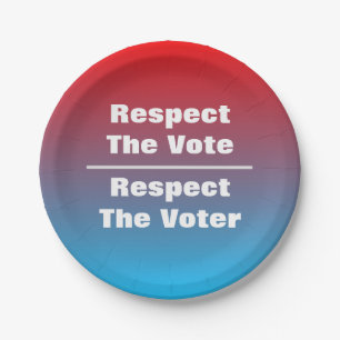 Plato De Papel Respeto al voto y al votante