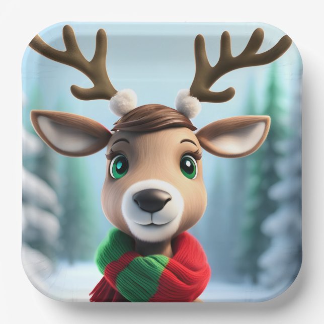 Plato De Papel Resto del mundo (Anverso)