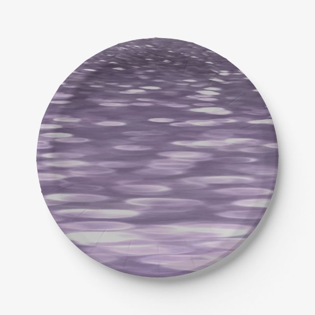 Plato De Papel Resumen #1: Brillo ultravioleta (Anverso)