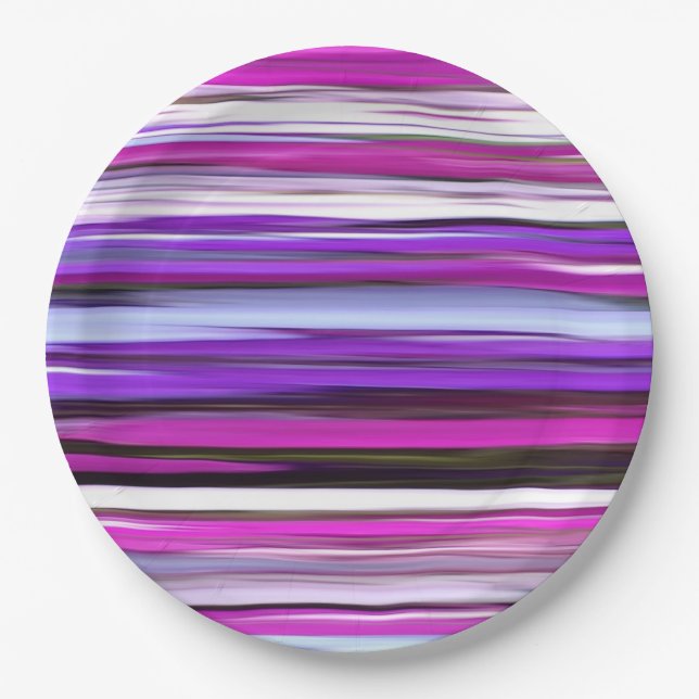 Plato De Papel Resumen #2: Desenfoque morado (Anverso)