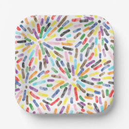 Plato De Papel Resumen de fuegos artificiales del Orgullo del Pro