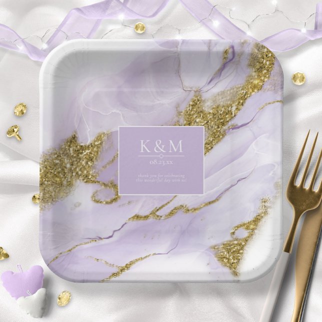 Plato De Papel Resumen de Lavanda de tinta lux (ID990) (Subido por el creador)