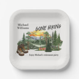 Plato De Papel Retirement Gone Hiking to the Mountains Sunrise   