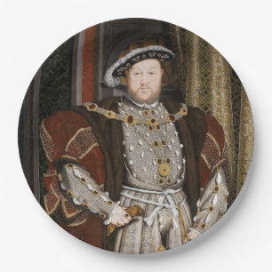 Plato De Papel Retrato de Enrique VIII (Hans Holbein el Joven)