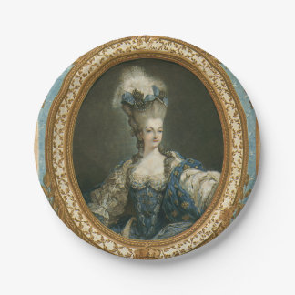 Plato De Papel Retrato Janinet de Marie-Antoinette Bella Artes
