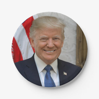 Plato De Papel Retrato presidencial de Donald Trump