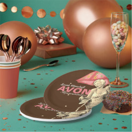 Plato De Papel Retro Avon