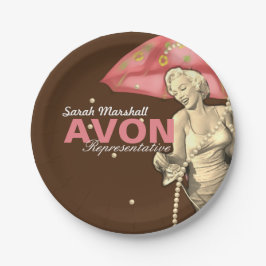 Plato De Papel Retro Avon