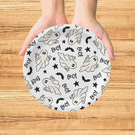 Plato De Papel Retro Ghost Spooktacular Halloween
