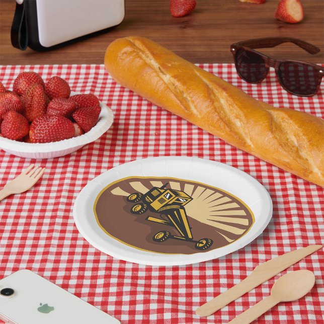 Plato De Papel Retro Grader (Subido por el creador)