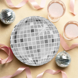 Plato De Papel Retro GROOVY Disco Ball Bridal Shower
