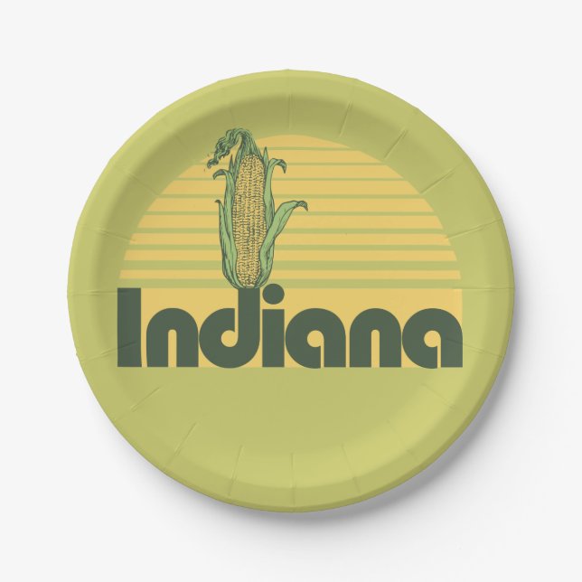 Plato De Papel Retro Indiana (Anverso)
