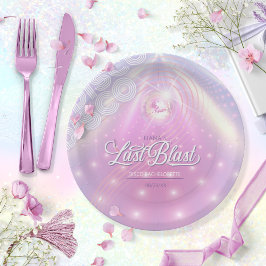 Plato De Papel Retro Last Blast Blast Disco Bachelorette v2 ID928