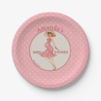 Retro Mom Redhead 2 Baby Shower Fiesta