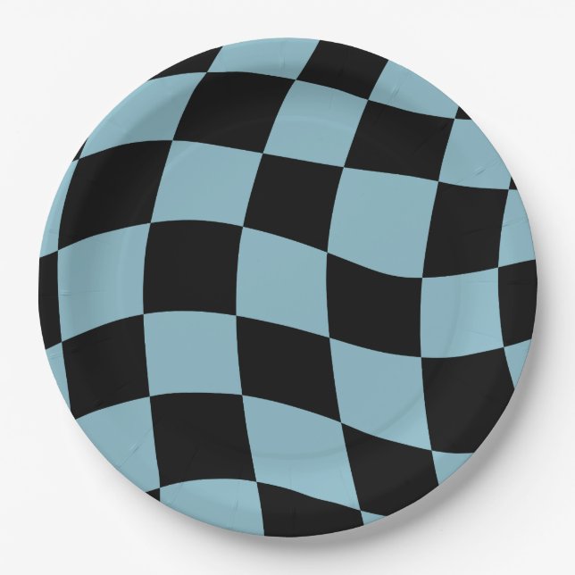 Plato De Papel Retro One Happy Dude Fiesta de cumpleaños (Anverso)