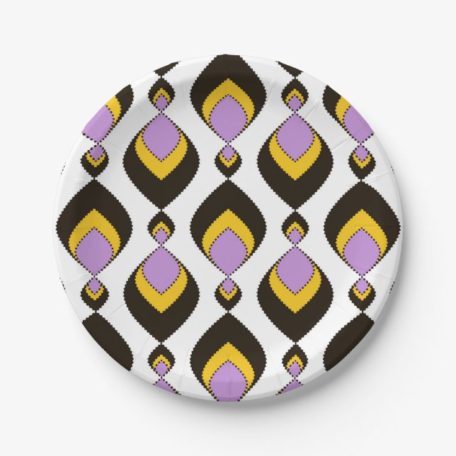 Plato De Papel Retro, ornamento retro (Anverso)