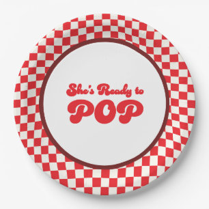 Plato De Papel Retro soda pop cola de bebé