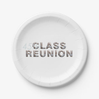 Plato De Papel Reunión de la 45ª clase TEE