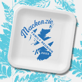 Plato De Papel Reunión de la familia de la bandera de Escocia