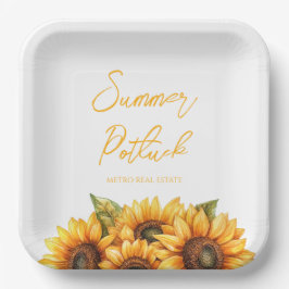 Plato De Papel Reunión de verano de Elegant Company