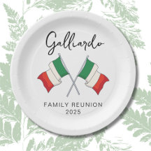 Reunión familiar de la bandera italiana 