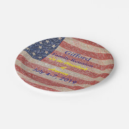 Plato De Papel Reunión patriótica de EE.UU. asombrosa