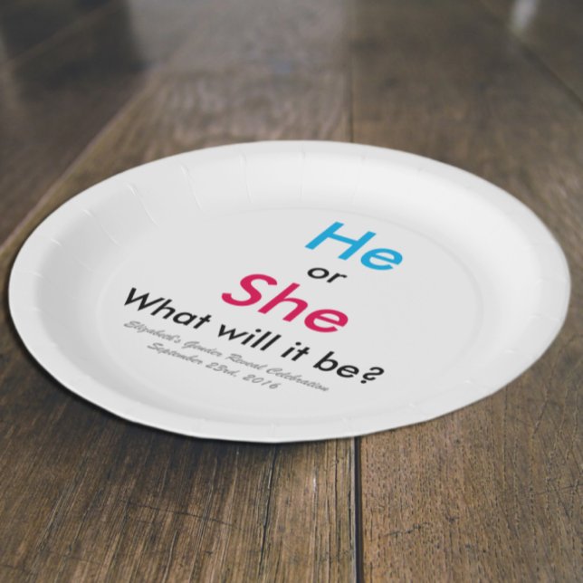 Plato De Papel Revelación de género (Subido por el creador)