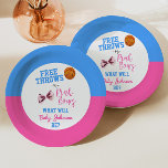 Plato De Papel Revelación libre o arcos rosados revelan género de<br><div class="desc">¡Estas son láminas libres o arcos rosados de baloncesto género Revelan placas de papel!</div>