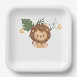 Plato De Papel Revelation 5:5 Lion of Judah paper plates