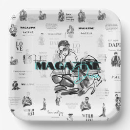 Plato De Papel Revista de moda femenina