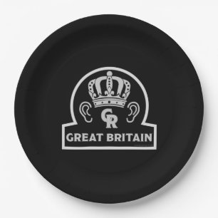 Plato De Papel Rey Carlos Corona Real Británica