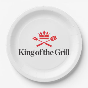 Plato De Papel Rey de la parrilla